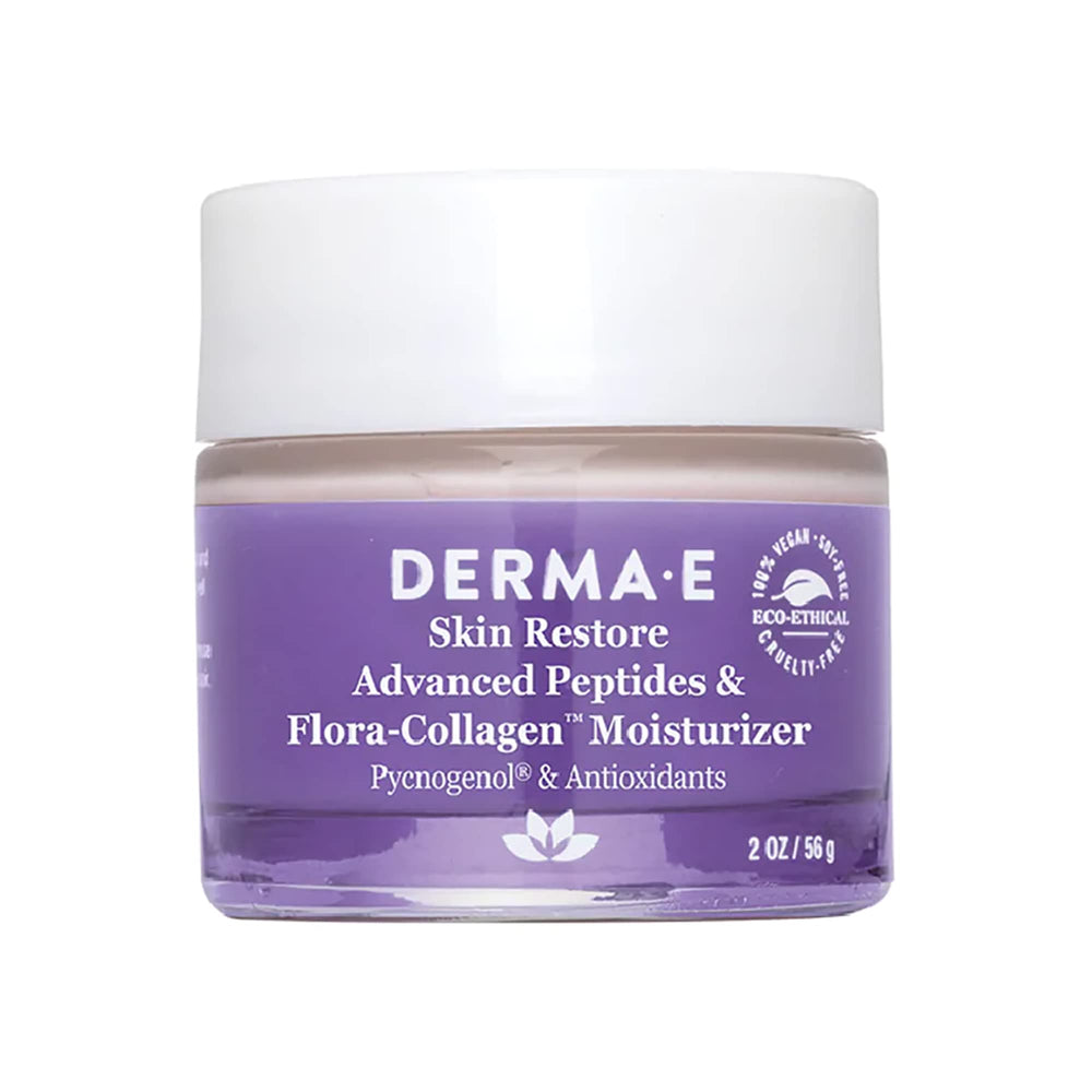 Derma E moisturizer texture swatch showing rich hydration and smoothing feel