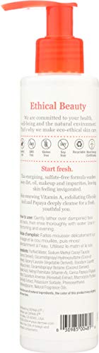 Creamy lather from Derma E cleanser showing gentle exfoliation and dirt removal.