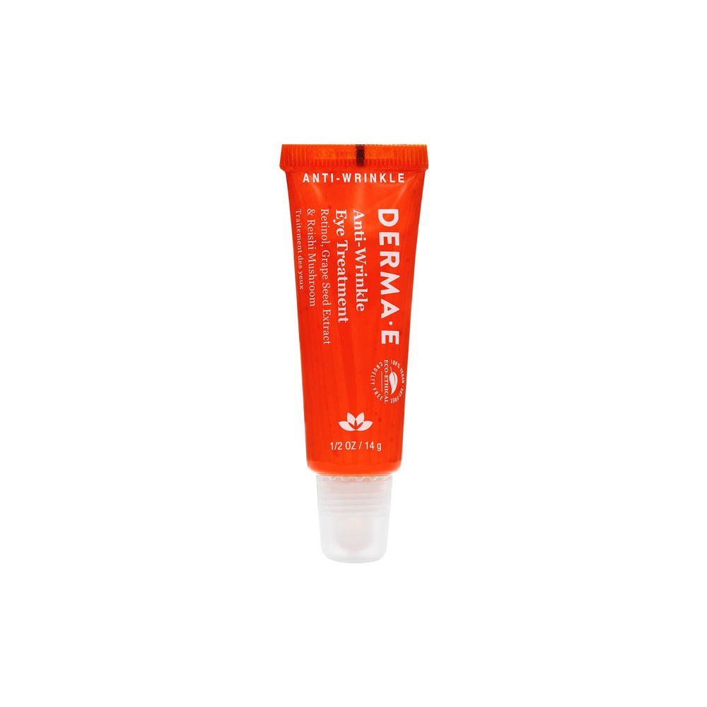 Derma E Anti-Wrinkle Eye Treatment bottle view for smooth, hydrated eye skin
