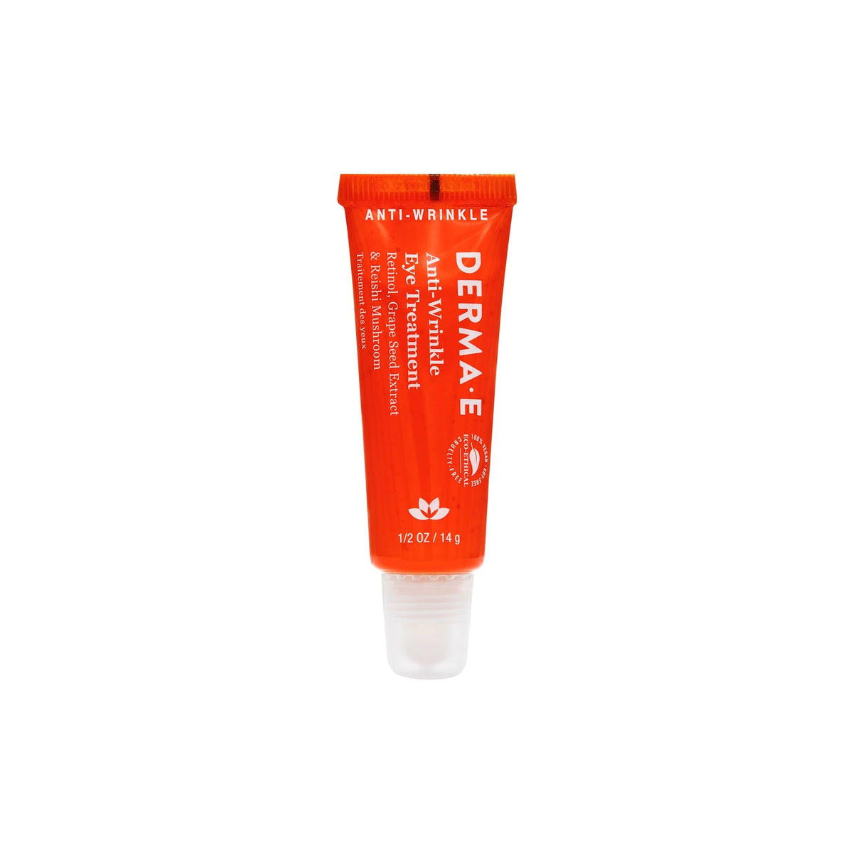 Derma E Anti-Wrinkle Eye Treatment bottle view for smooth, hydrated eye skin