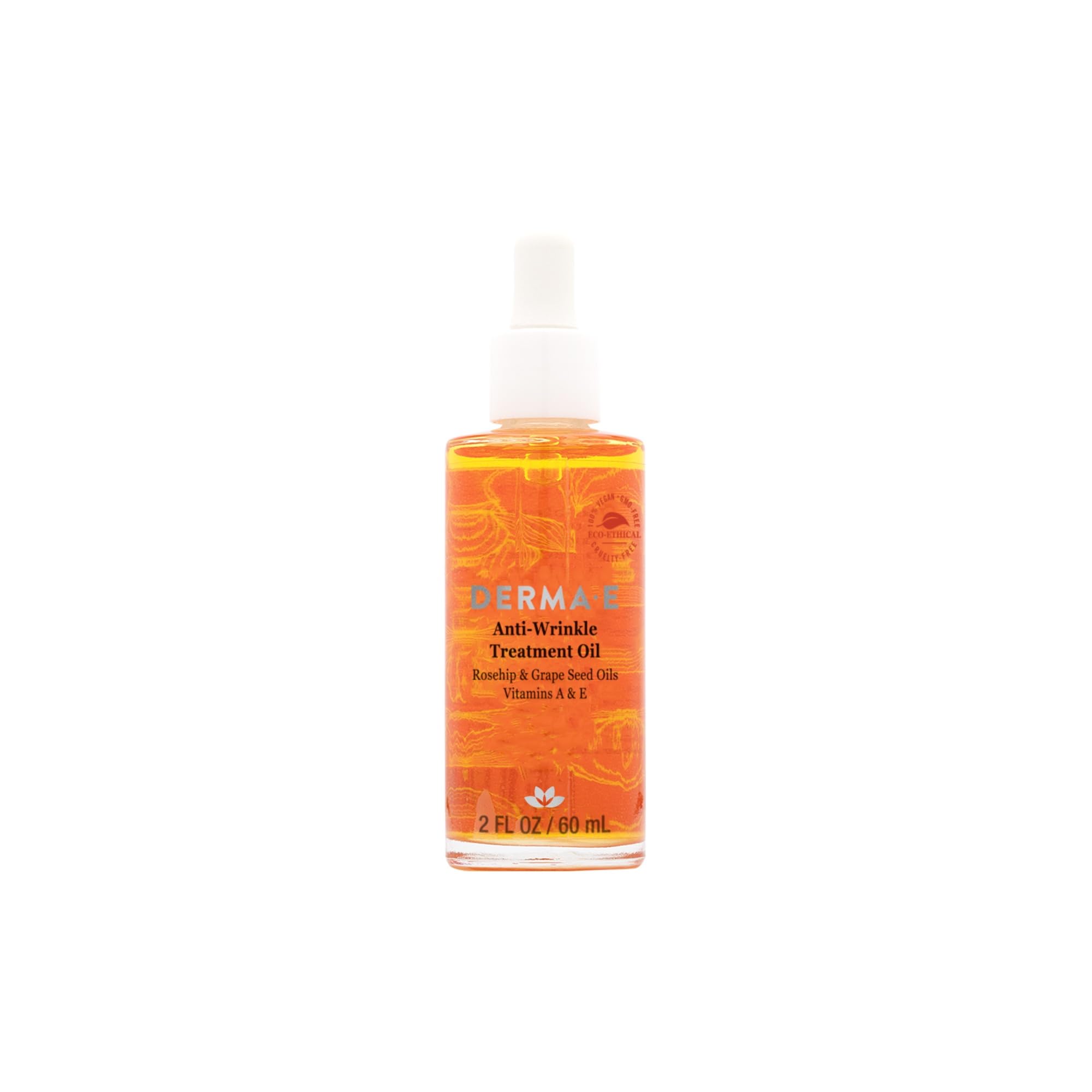 Derma E Anti-Wrinkle Treatment Oil bottle for daily nourishment.