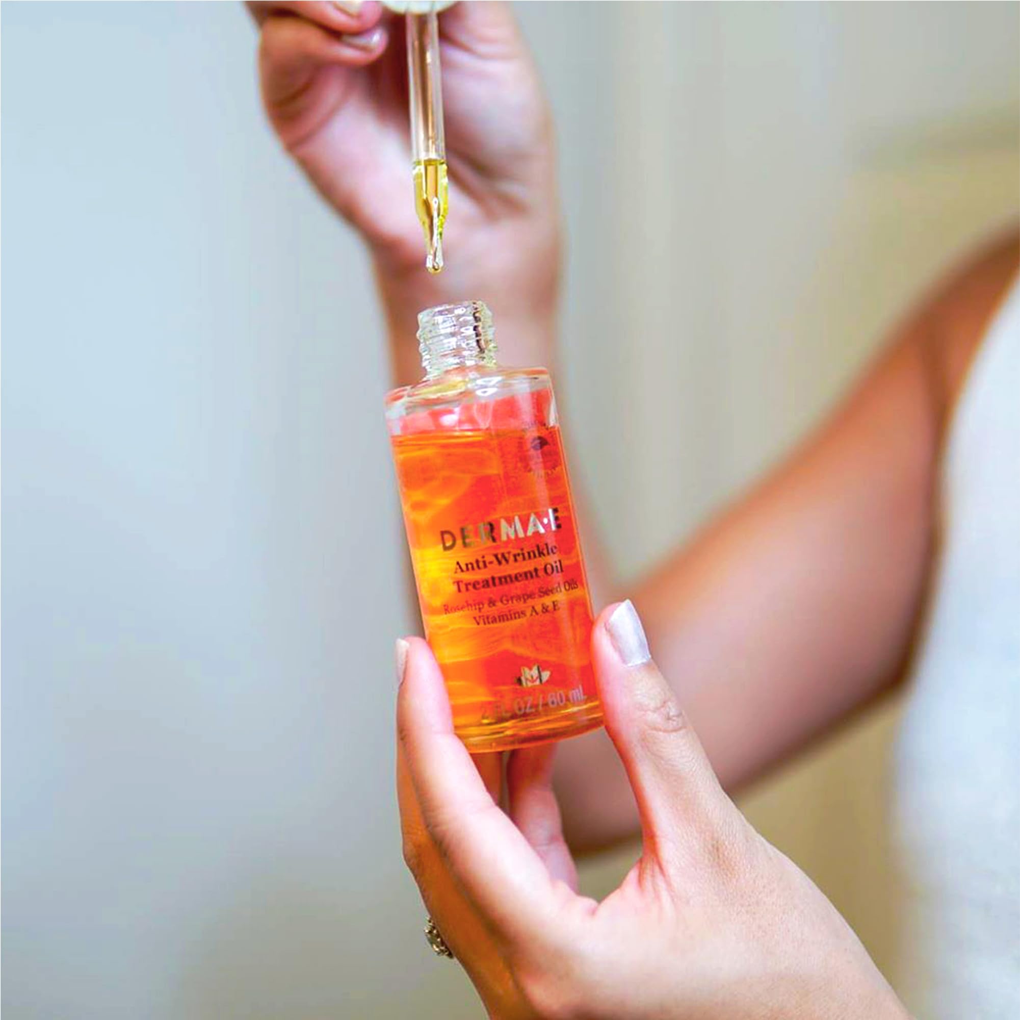 Derma E fragrance-free oil for sensitive skin.