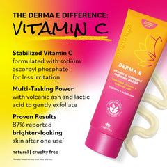 DERMA E lactic acid smoothing closeup illustrating refinement