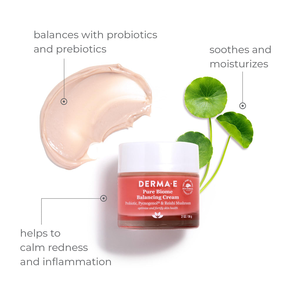 Close-up of Derma E Pure Biome Balancing Cream texture
