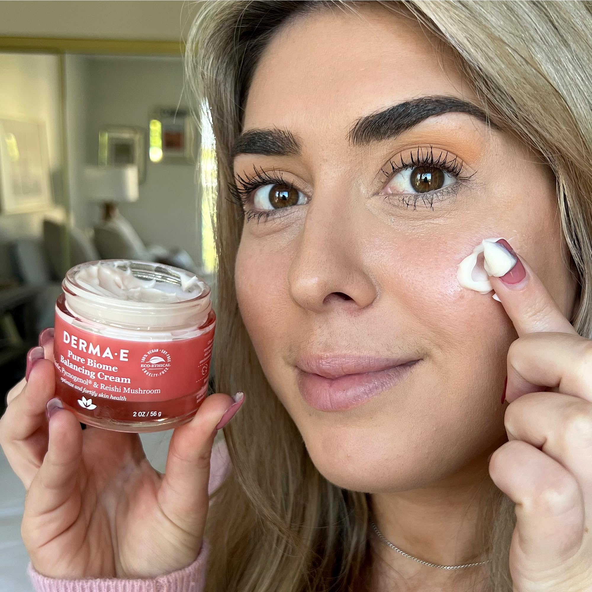 Derma E Pure Biome Balancing Cream vegan and cruelty-free formula