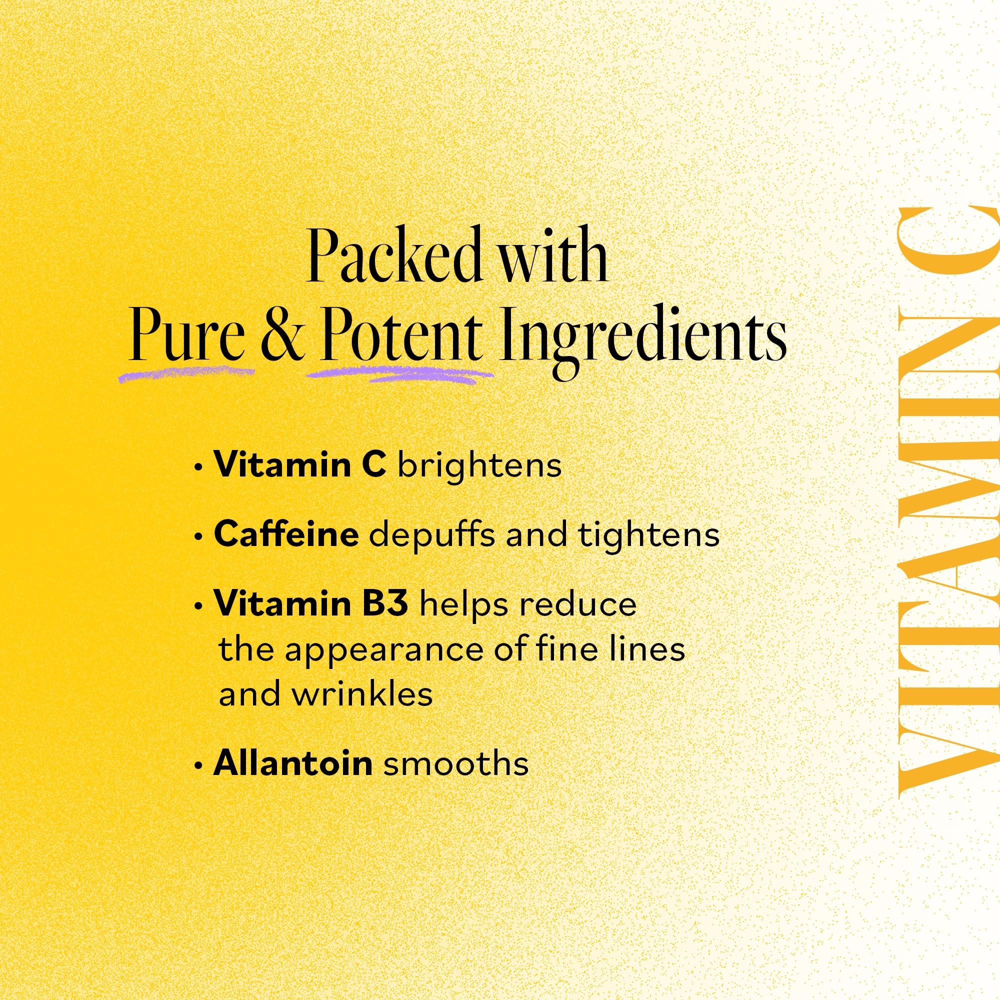Derma E Vitamin C and B3 patches brighten dull under-eye skin.