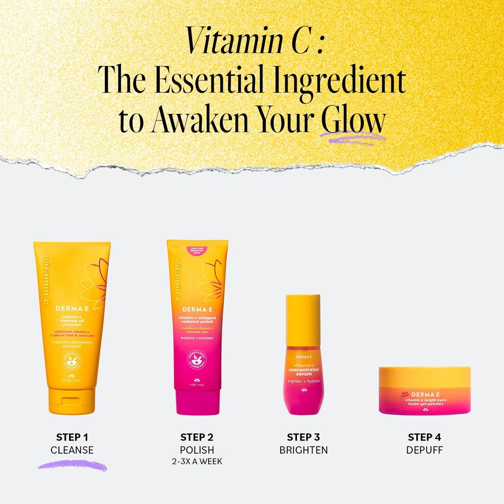 Derma E Vitamin C Foaming Oil Cleanser nourishes with natural oils for hydration