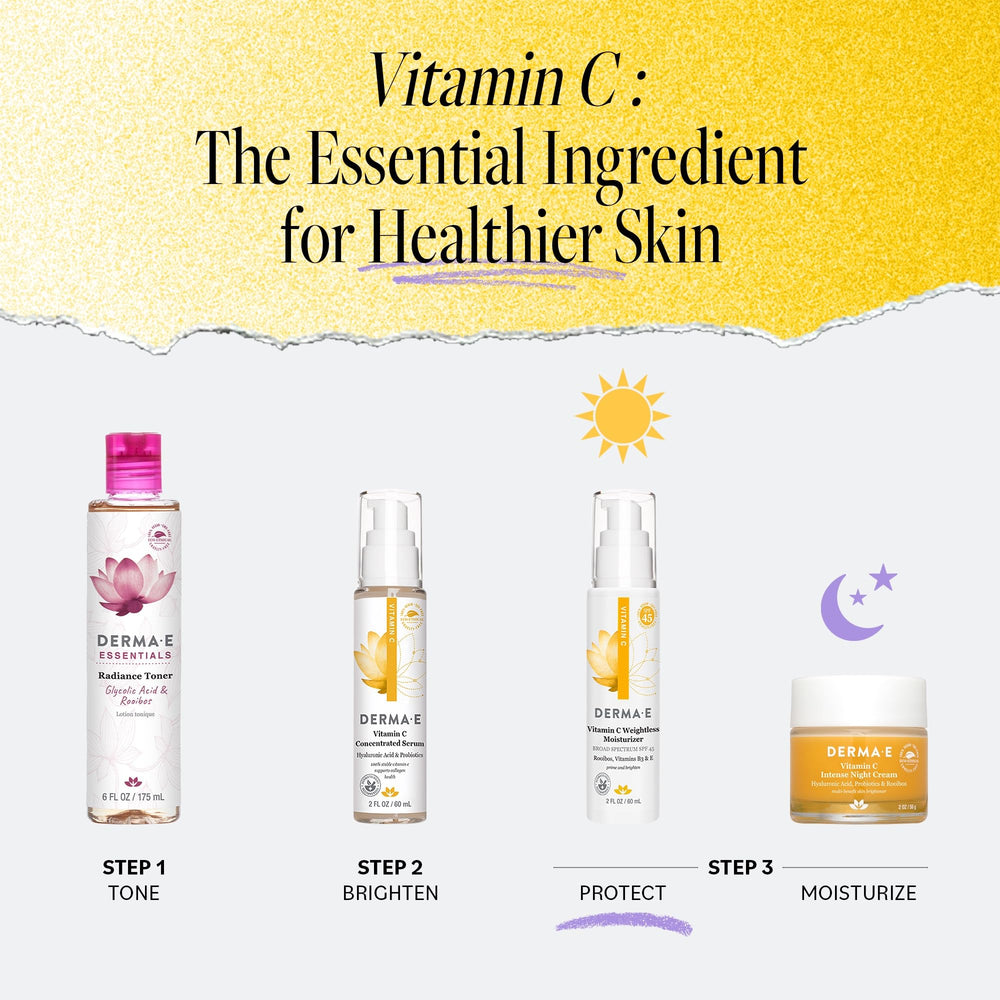 Derma E moisturizer can be worn alone or under makeup for a balanced base