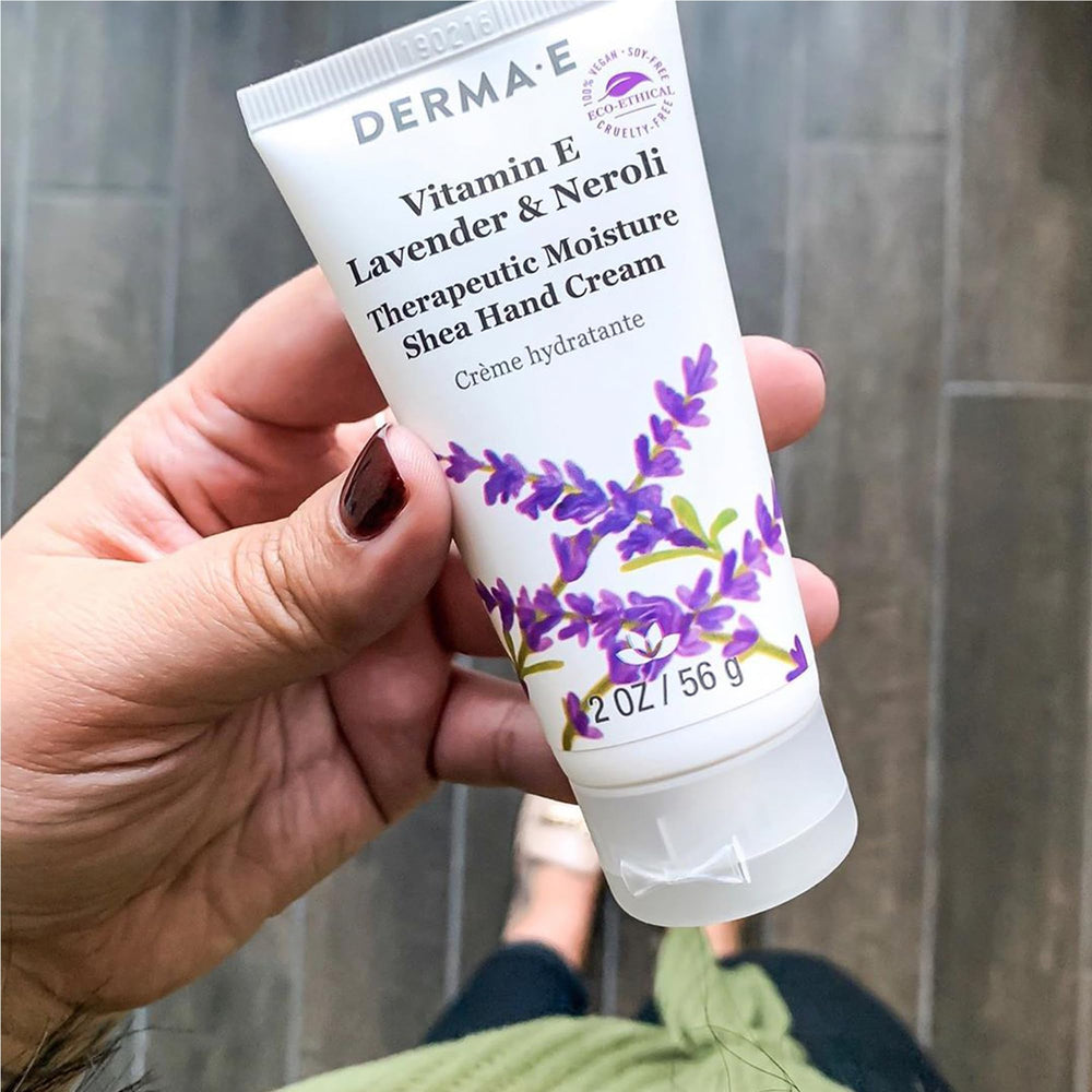 Natural Lavender and Neroli fragrance in Derma E hand cream.