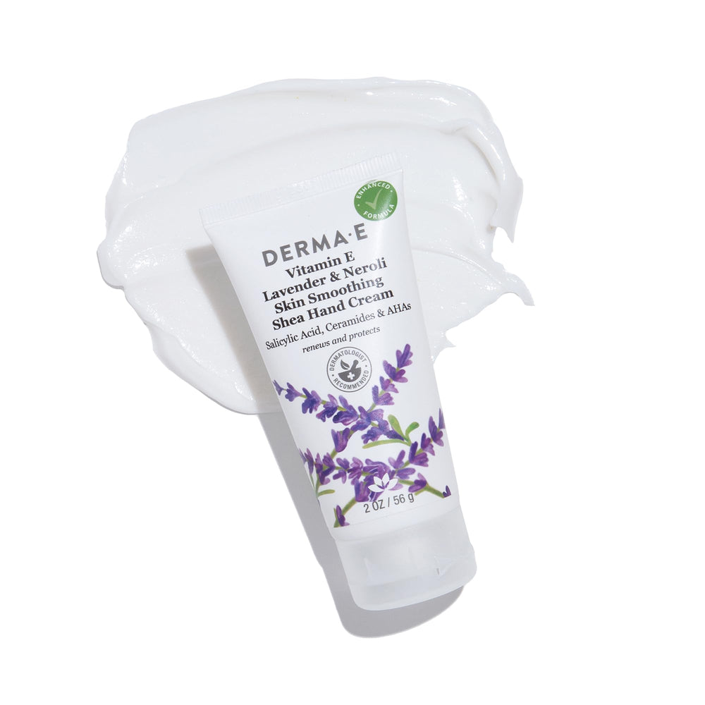 Olive fruit oil glow on Derma E Vitamin E hand cream formula.