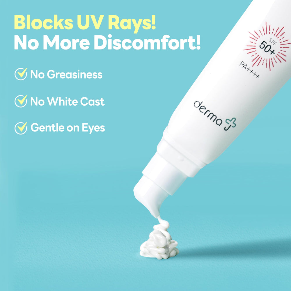 Applying Derma J sunscreen before makeup for a smooth base