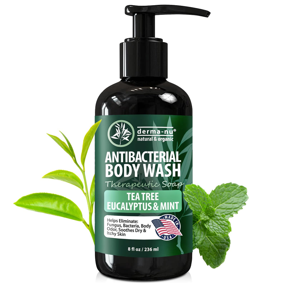 Derma-Nu antibacterial body wash bottle pour for daily cleansing and freshness