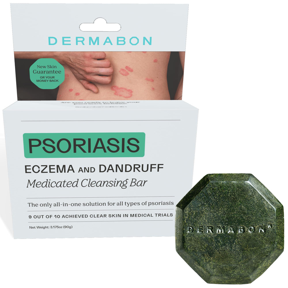 Dermabon coal tar soap bar pack for comprehensive skin care and cleansing.
