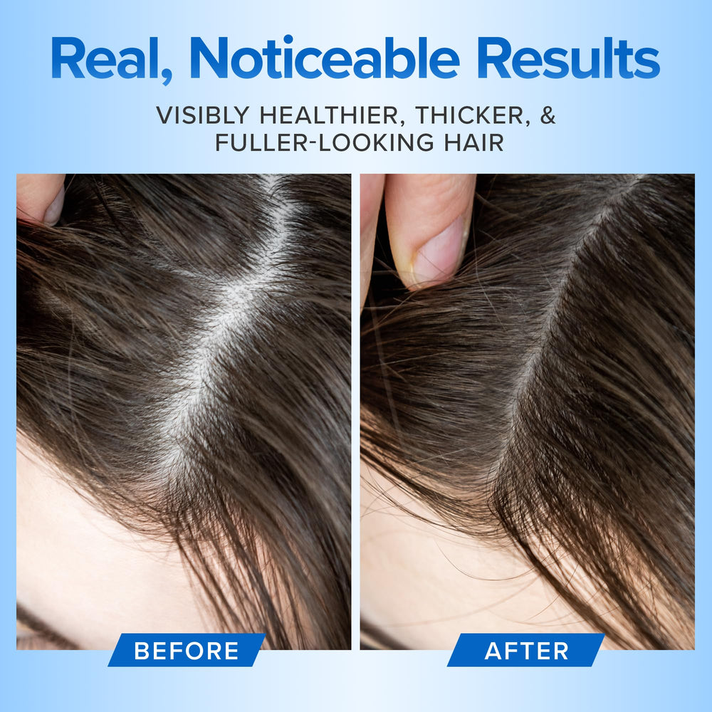 DermaChange color-treated hair shine image emphasizing volumizing and body boost