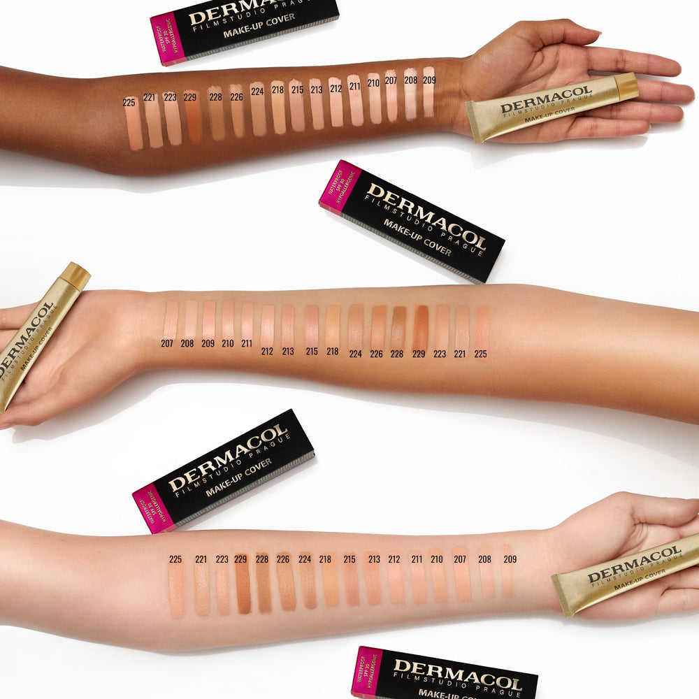 Dermacol 30g tube packaging is compact for touch-ups