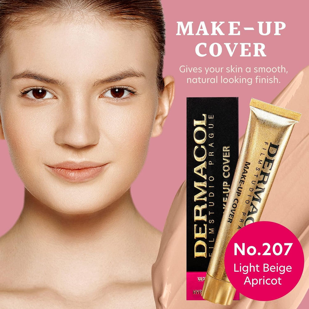 Dermacol shade 207 swatch on arm showing blendability