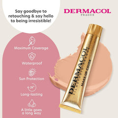 Dermacol compact case of mini full coverage foundation with matte finish