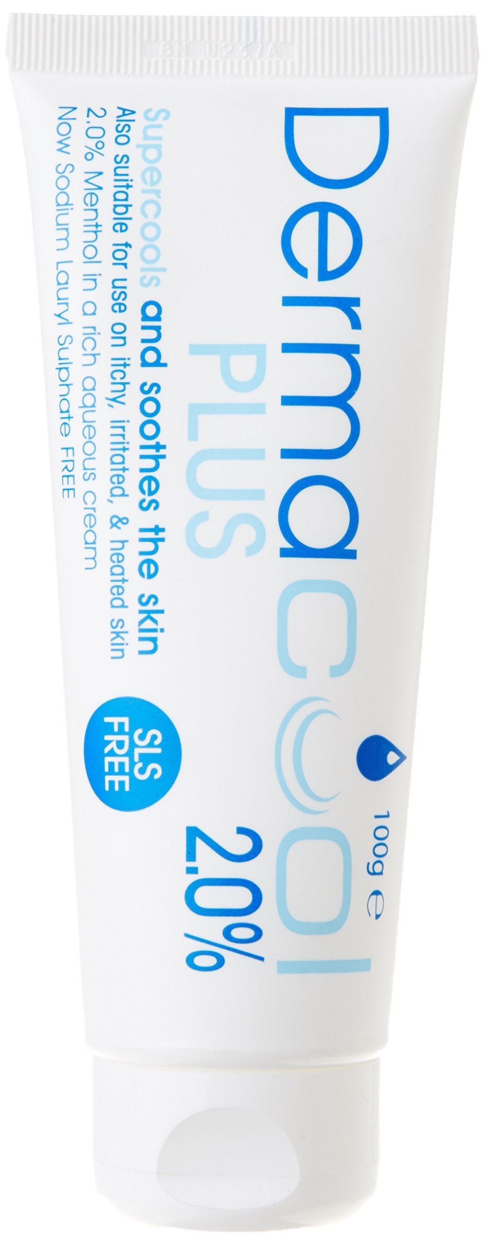Dermacool menthol cream 100g tube; cooling moisture for skin.