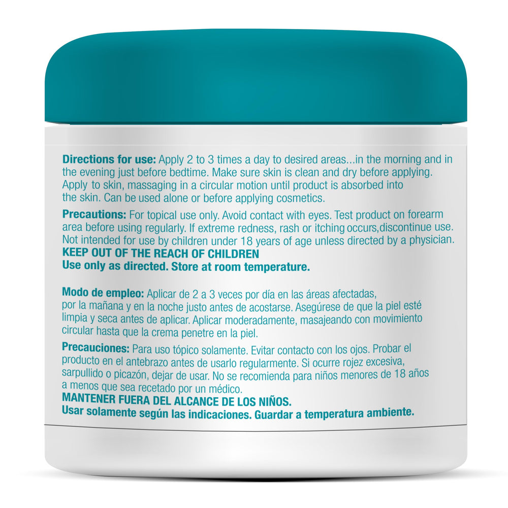 Dermactin Crepe Be Gone application on arm demonstrating smoothing of crepey skin.