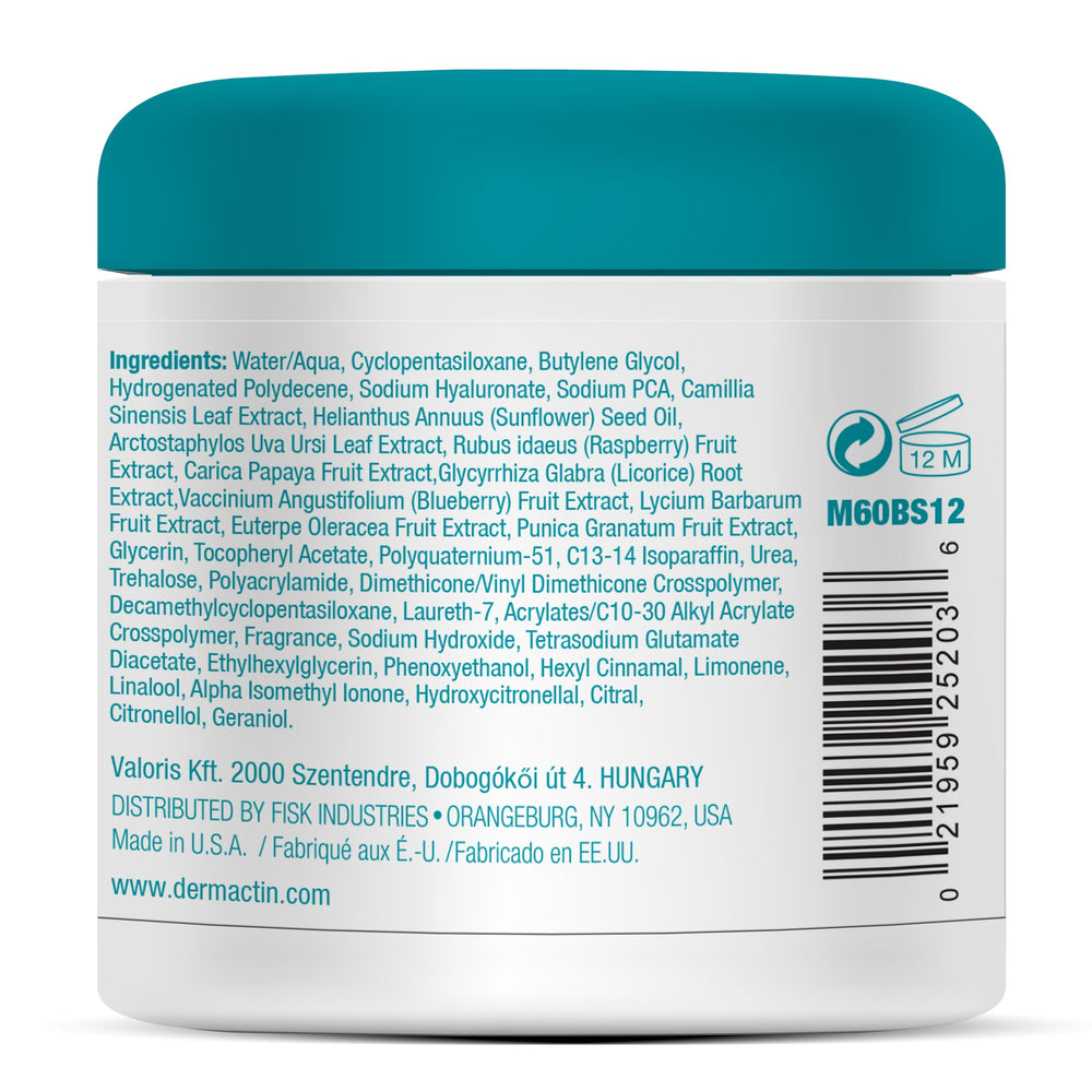 Dermactin Crepe Be Gone texture close-up showing whipped cream-like consistency for fast absorption.