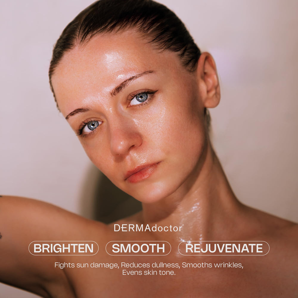 DERMADoctor 1.0 fl oz travel-friendly packaging for routines.
