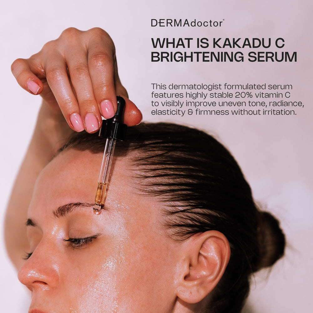 DERMADoctor serum pump shown for easy application.
