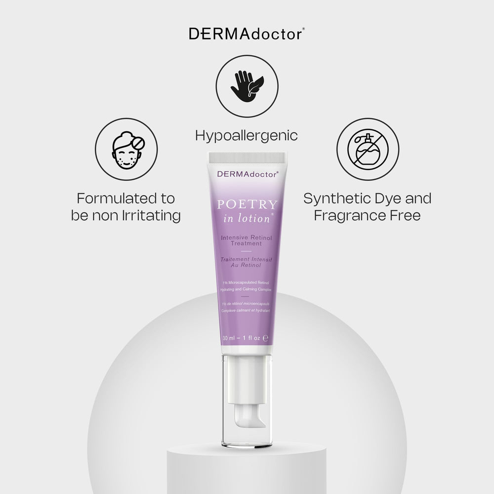 DERMAdoctor dermatologist-formulated retinoid label with soothing botanicals