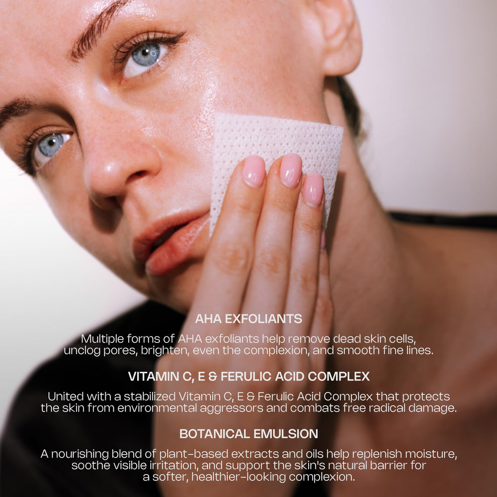 Travel-friendly 30-pack sleeve fits into daily skincare routines