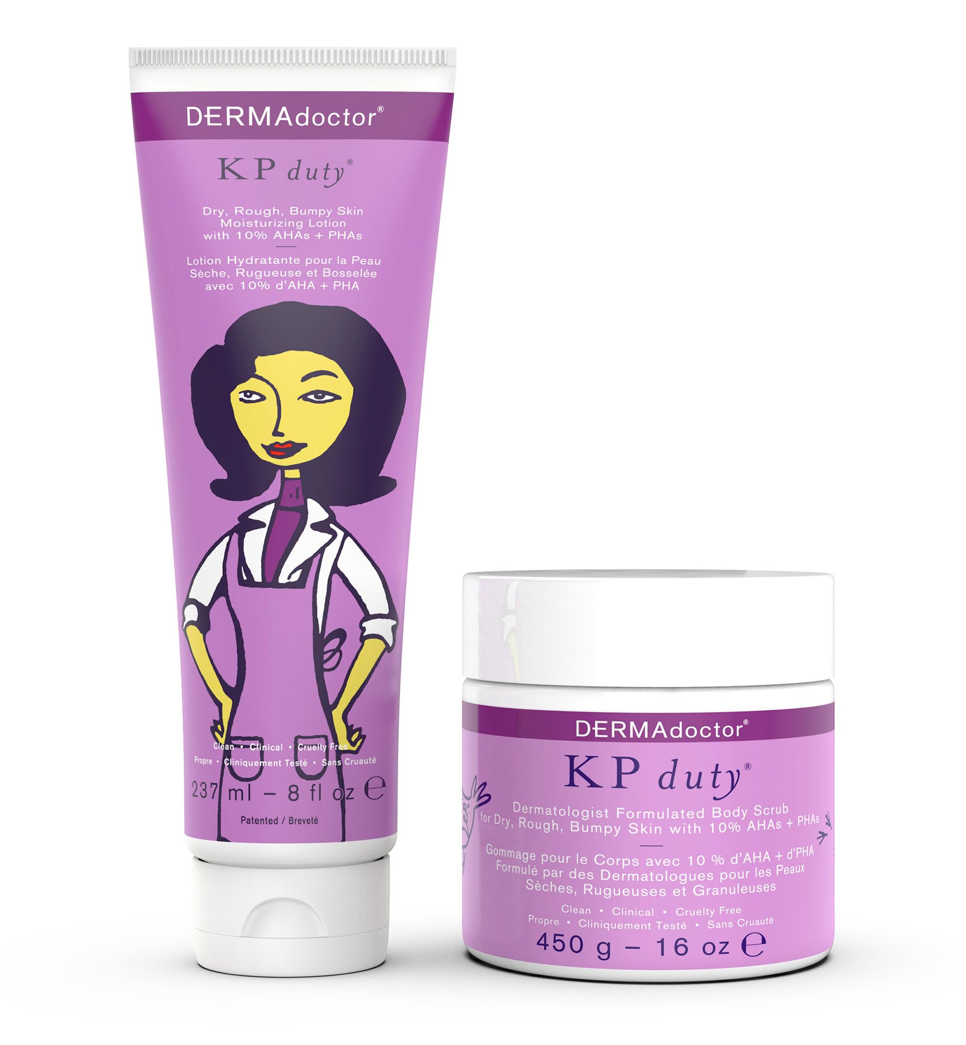 DERMAdoctor KP Bump Eraser scrub jar showing texture that smooths KP patches