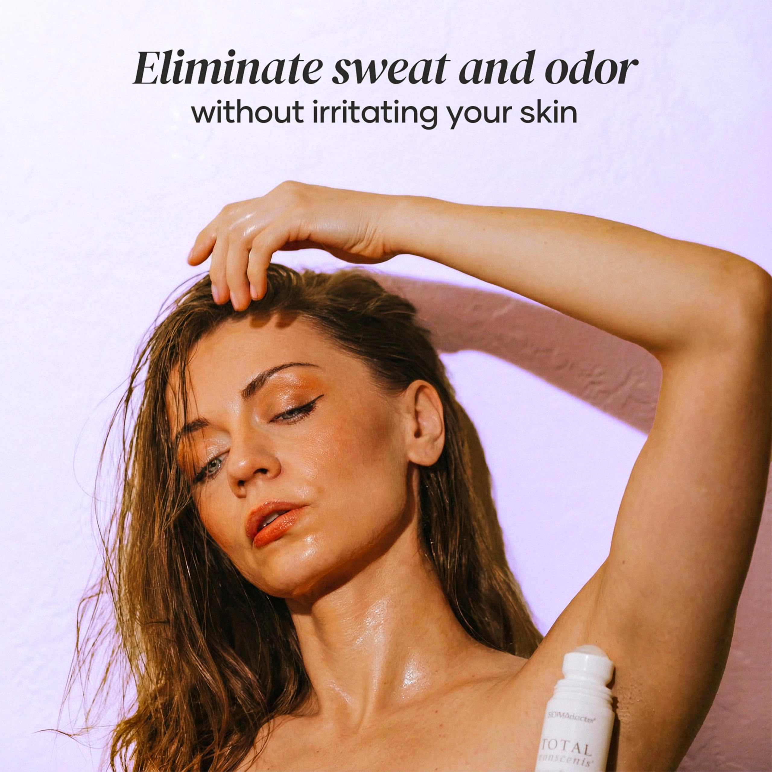 DERMAdoctor sensitive-skin close-up highlights eczema-friendly, fragrance-free formula.