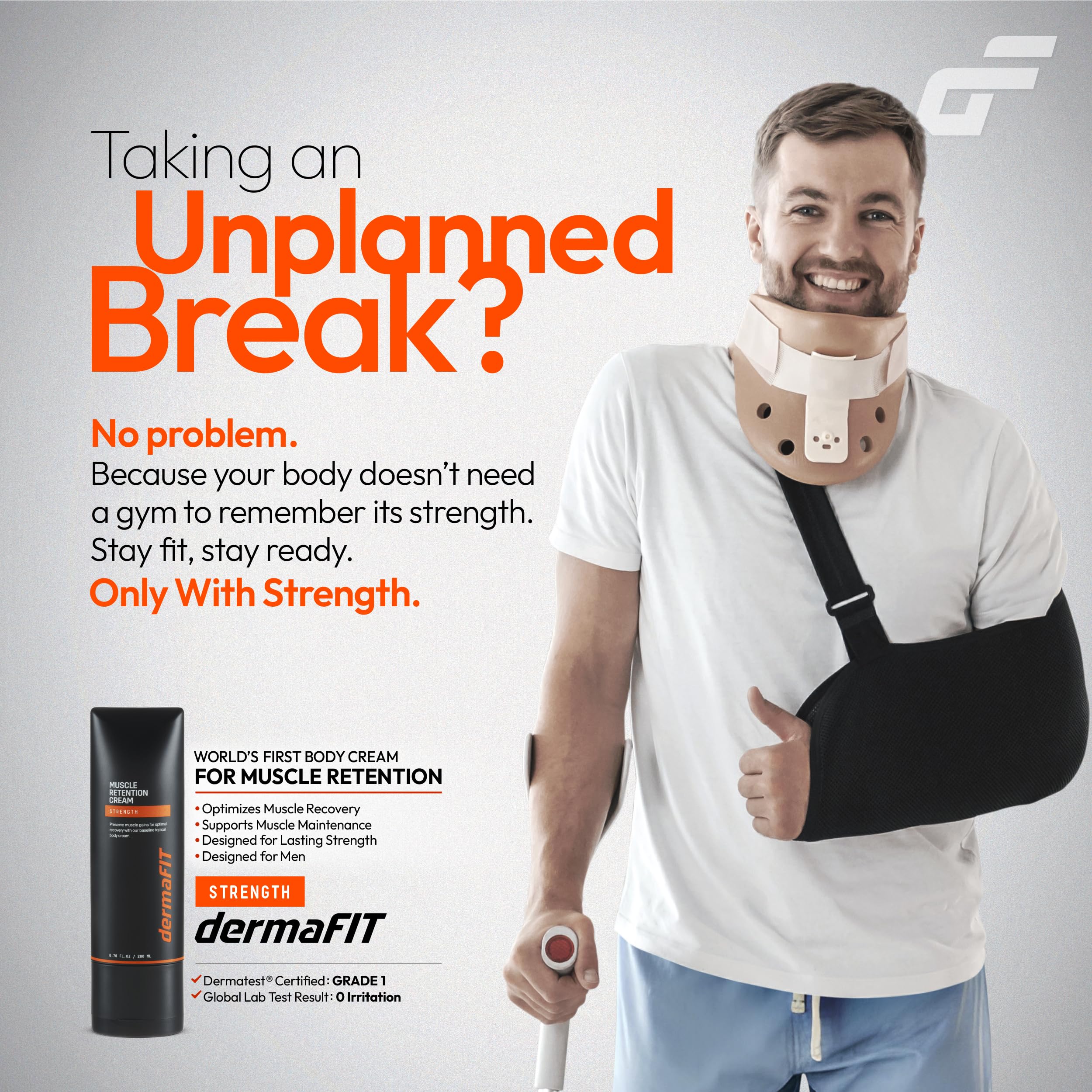 dermaFIT Strength Muscle Maintenance Cream menthol sensation delivers a refreshing cool feel.
