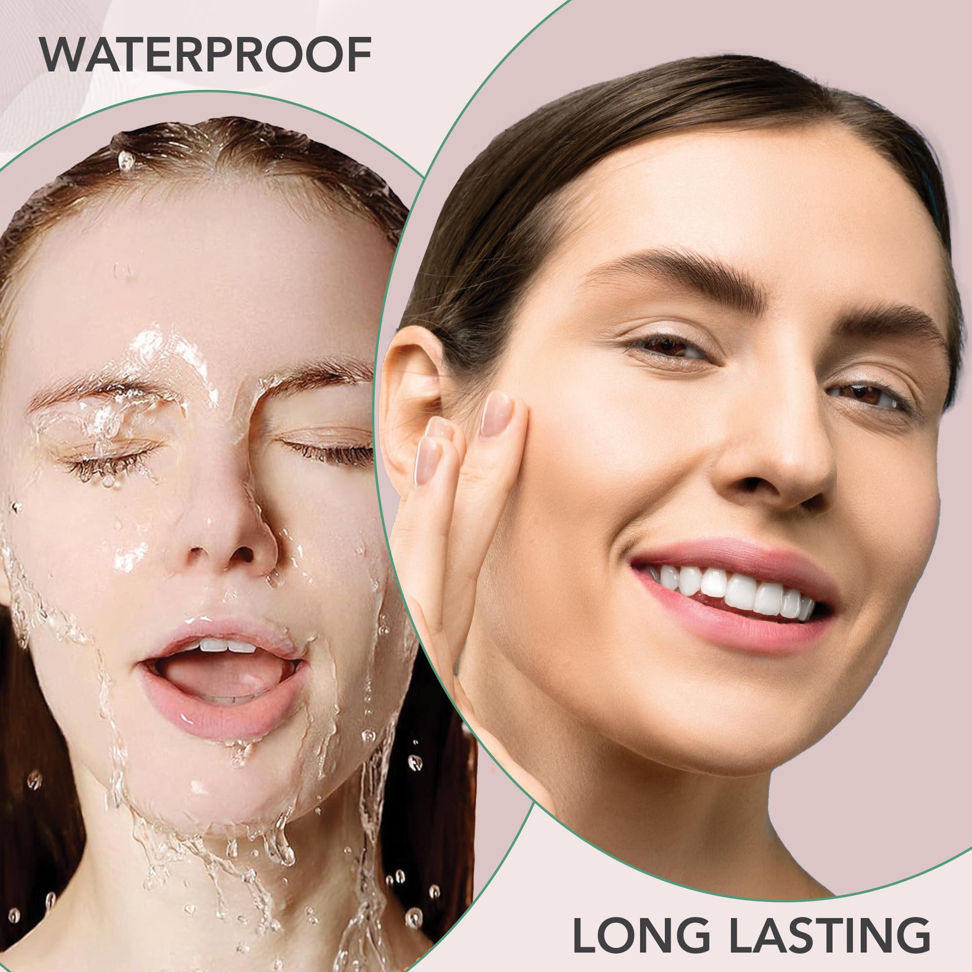 Dermaflage body makeup application demonstrates smudge-proof, long-lasting coverage
