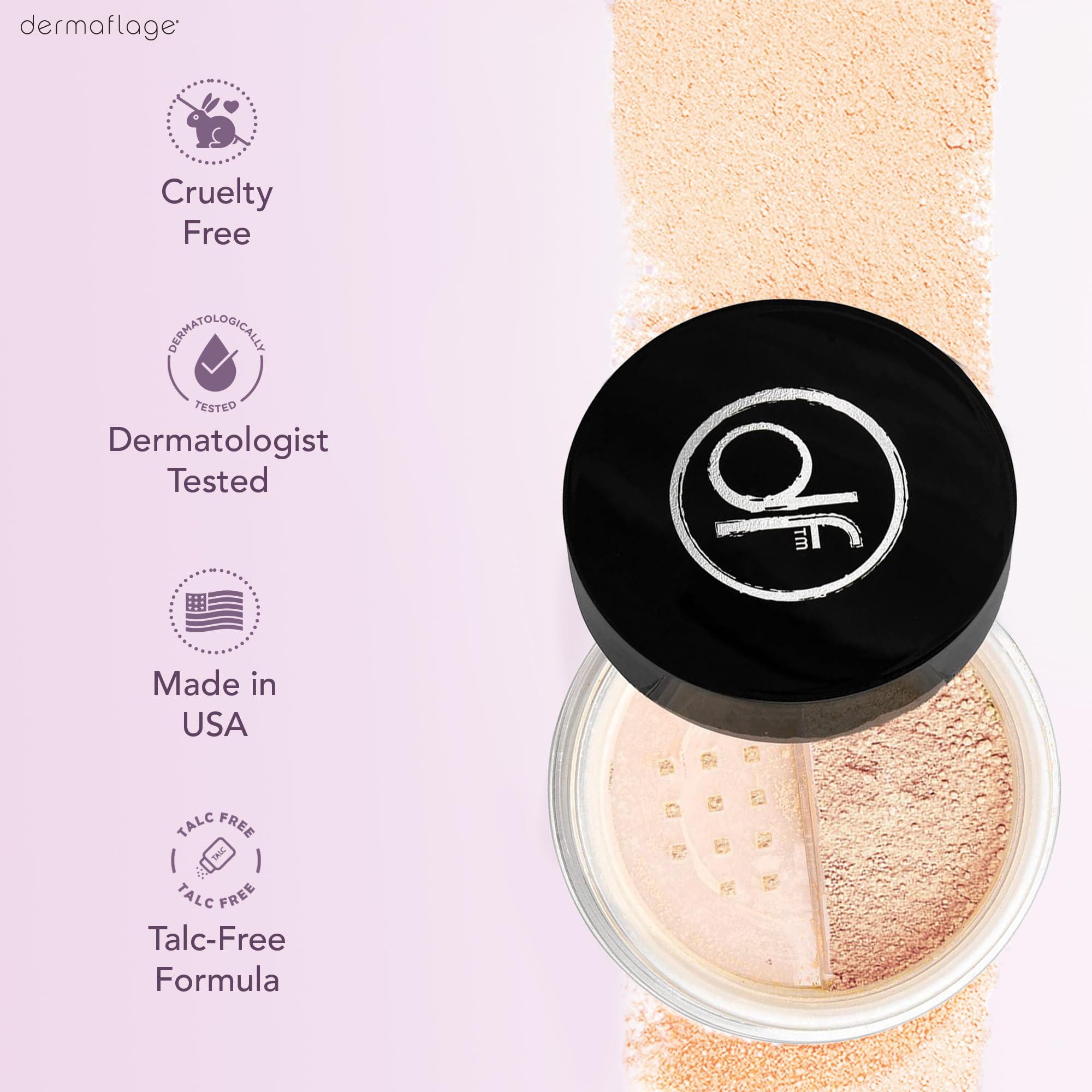 Dermaflage lightweight foundation with high pigment for color correction.