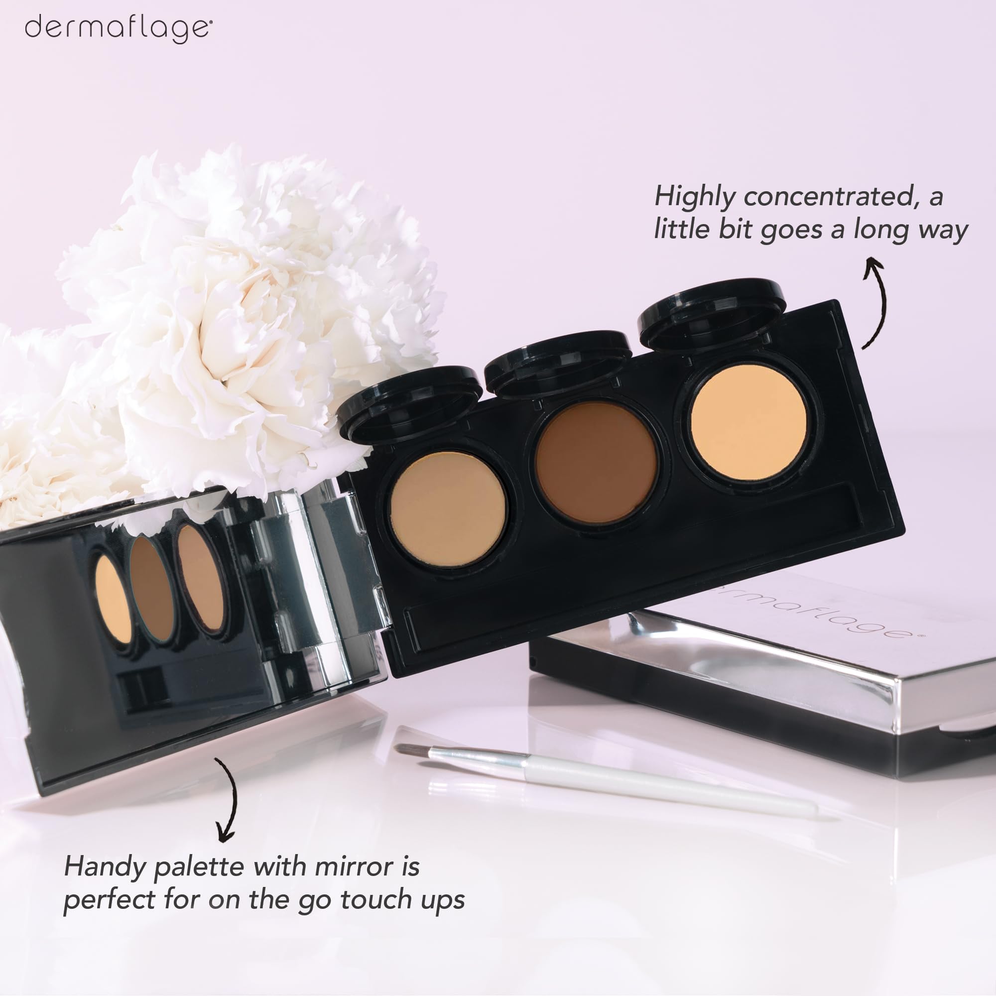 Dermaflage matte finish texture delivers natural look and comfortable wear