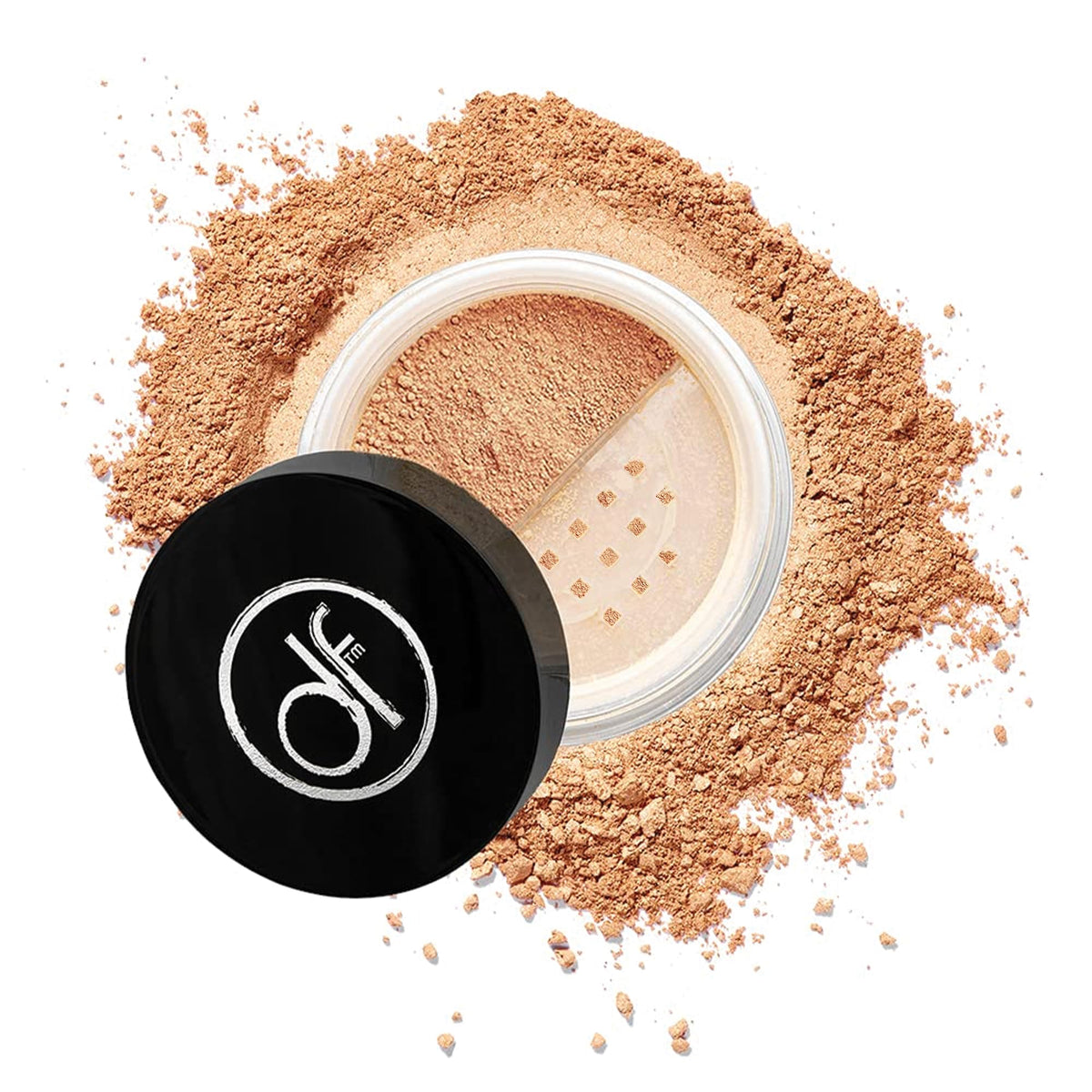 Dermaflage Mineral Powder Foundation Bronze Medium compact with natural matte finish