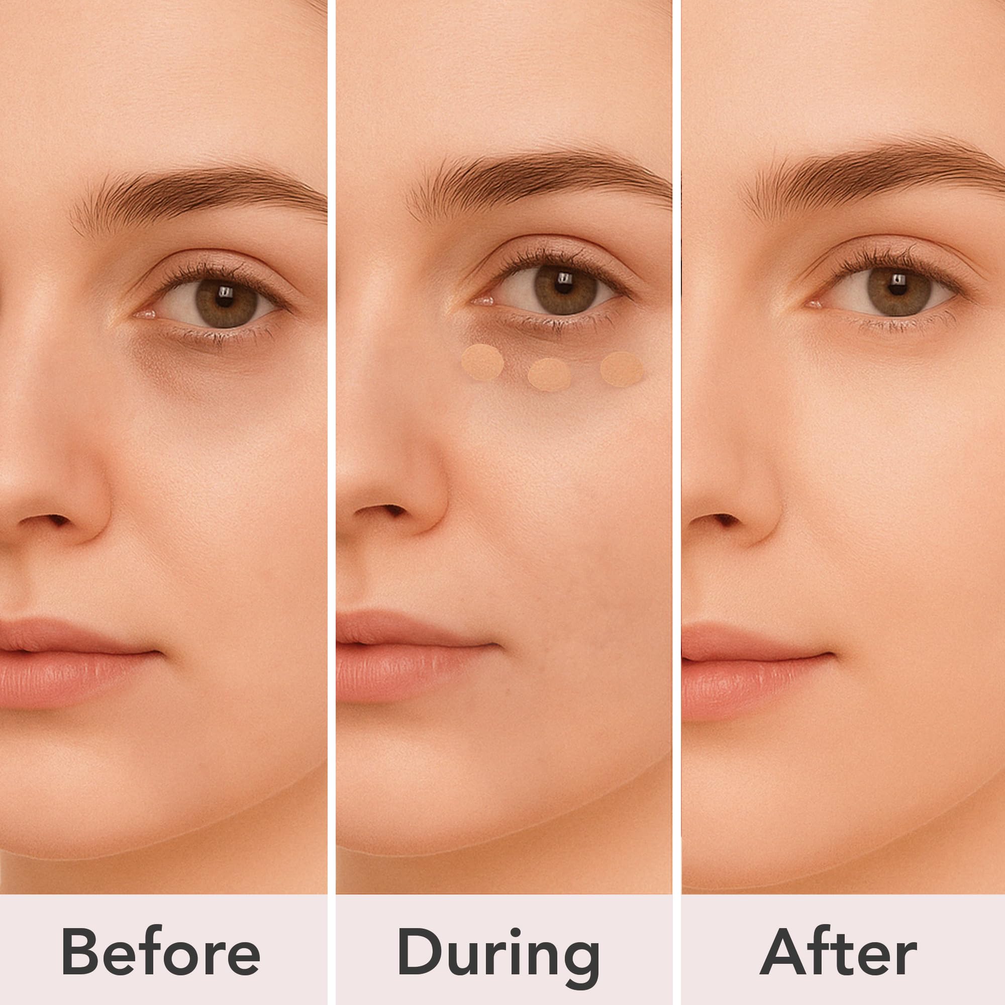 Dermaflage close-up swatches highlighting smooth texture and blendability