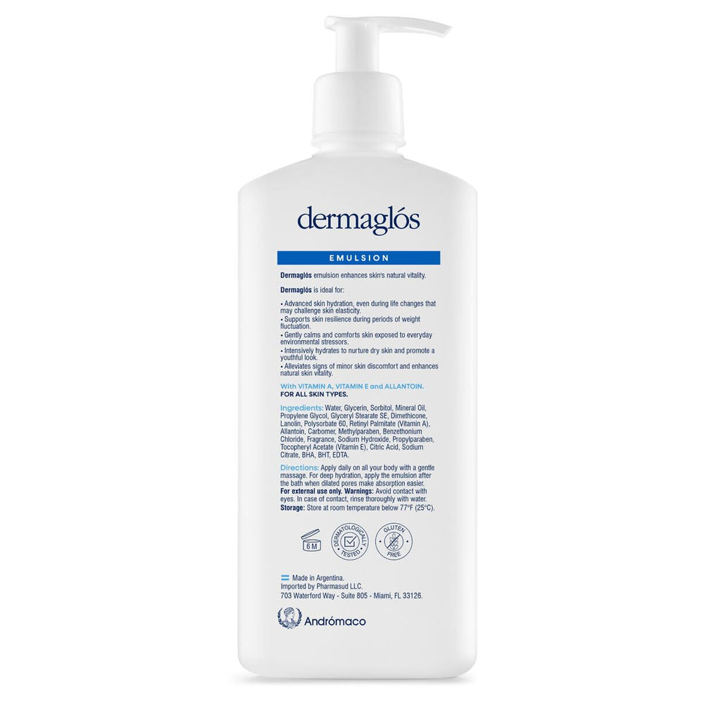 Dermaglós lotion with vitamins for gentle wrinkle-prone area care