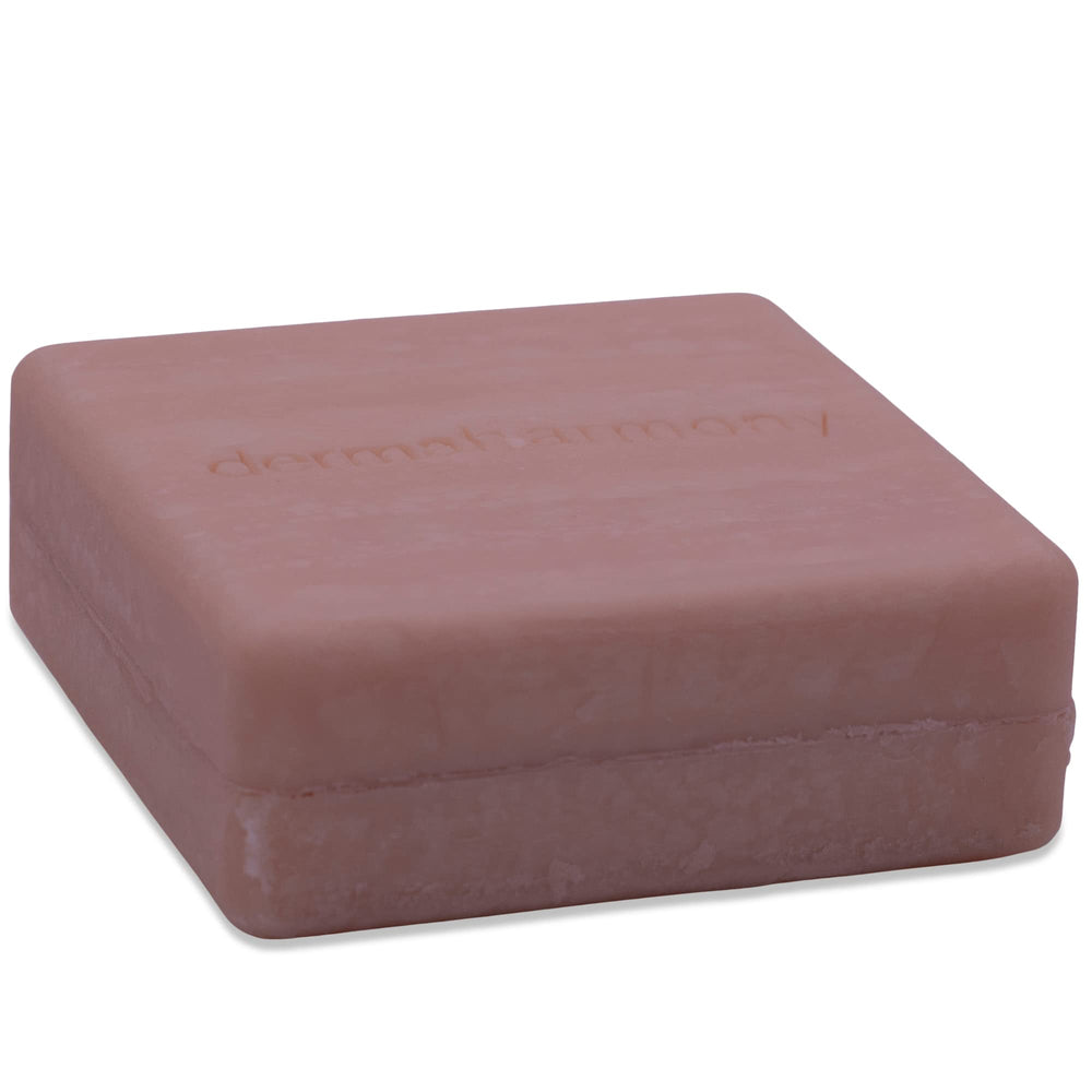 Dermaharmony 5% BPO bar lathering demonstrates eco-friendly packaging