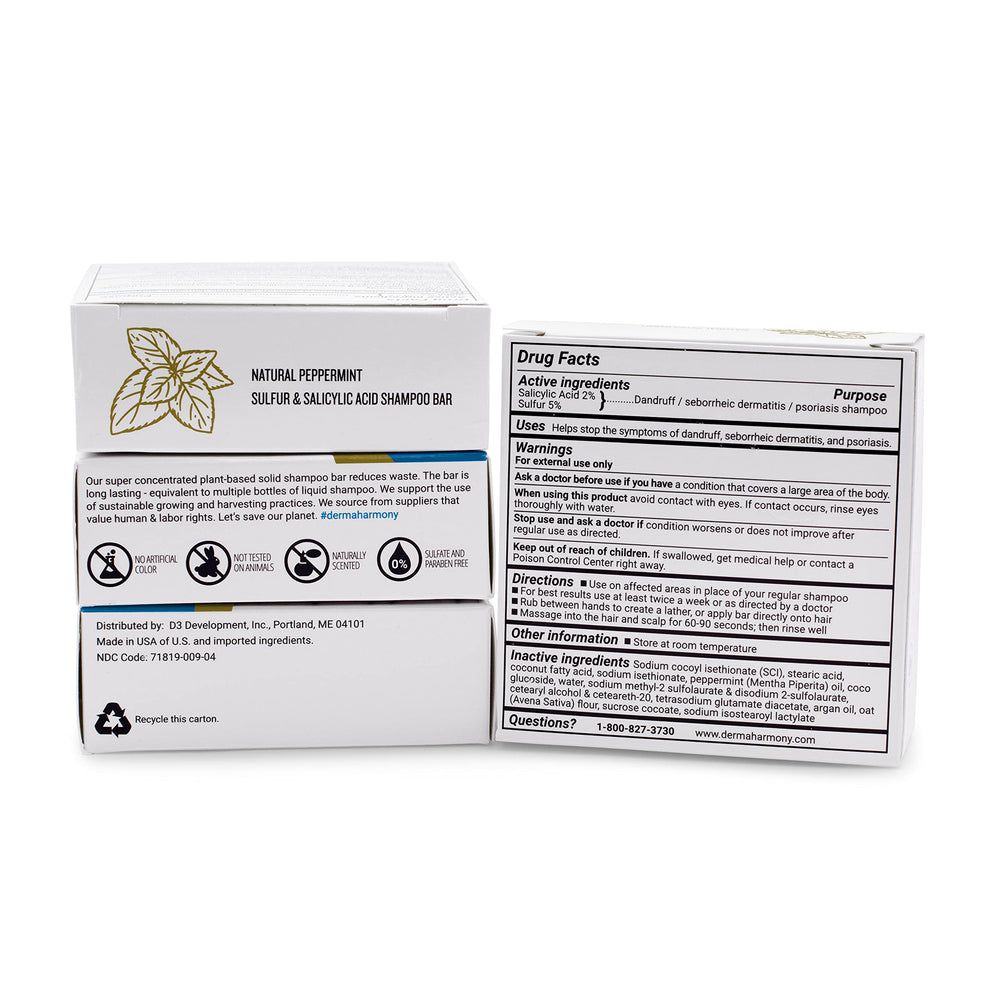 Dermaharmony pack of 2 shampoo bars highlighting value and long-lasting formula