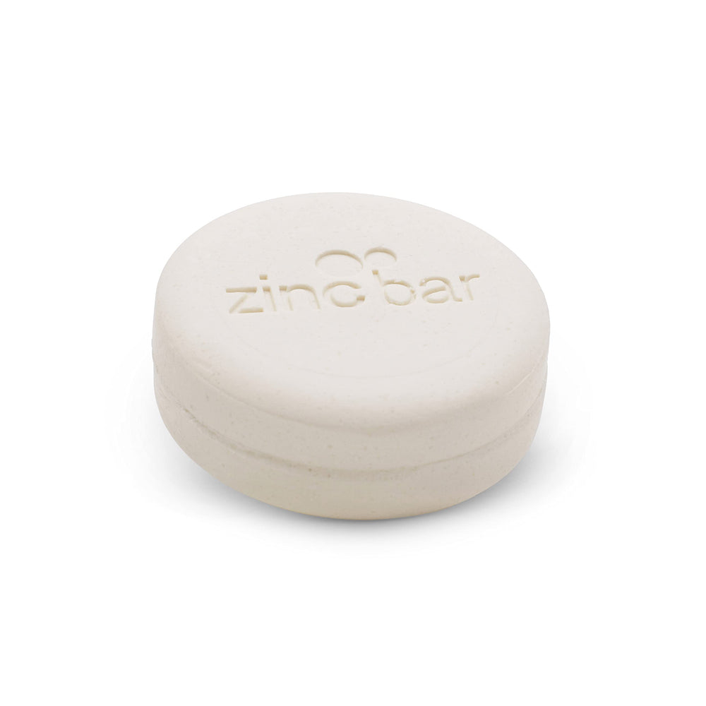 DermaHarmony cleansing bar with pyrithione zinc creates a mild lather for gentle cleansing