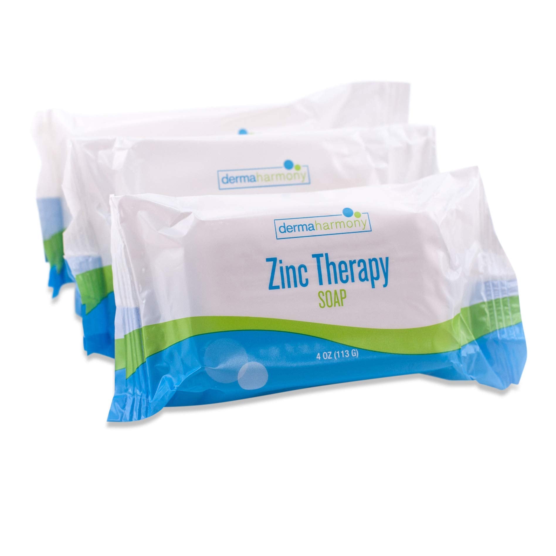 DermaHarmony Pyrithione Zinc soap bar with rich foaming lather for scalp cleansing.