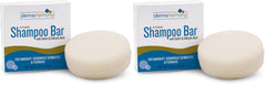 Dermaharmony shampoo bar front view for dandruff-prone scalps, compact and mess-free