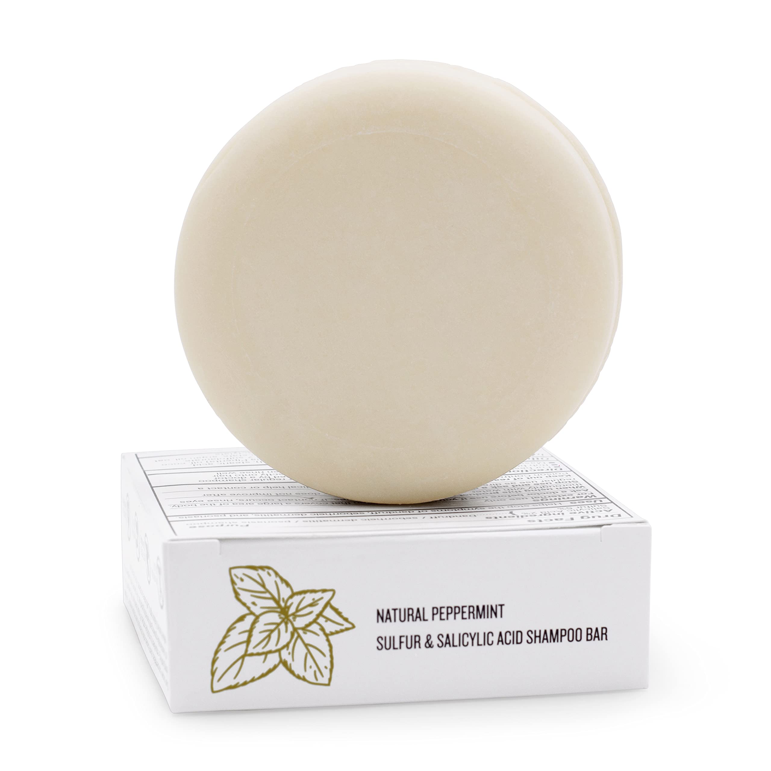 Dermaharmony shampoo bar ingredient-focused image with fragrance-free, sulfate-free formula