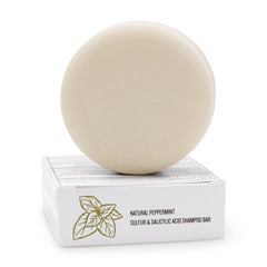 Dermaharmony shampoo bar ingredient-focused image with fragrance-free, sulfate-free formula