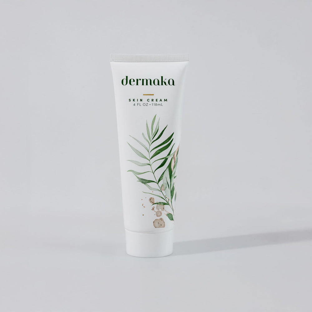 Dermaka ingredients panel featuring Arnica and related extracts for skin wellness