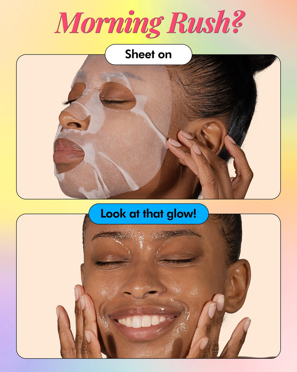 DERMAL 32-Combo Pack mask applying step demonstrates 15–20 minute facial treatment.