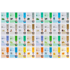 DERMAL 32-Combo Pack mask collection displays diverse sheets for daily hydration.