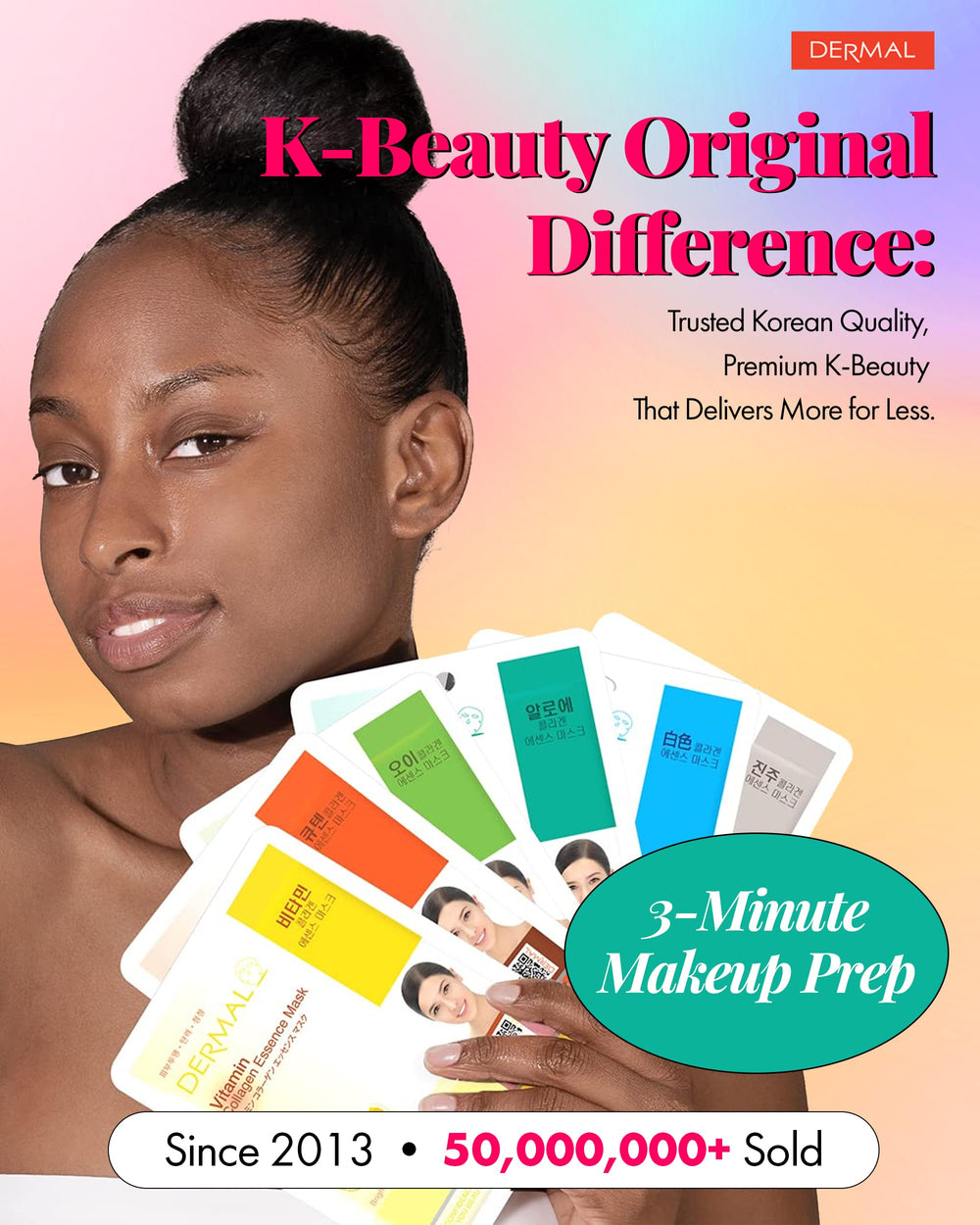 DERMAL 32-Combo Pack packaging emphasizes cruelty-free, hypoallergenic skincare commitment.