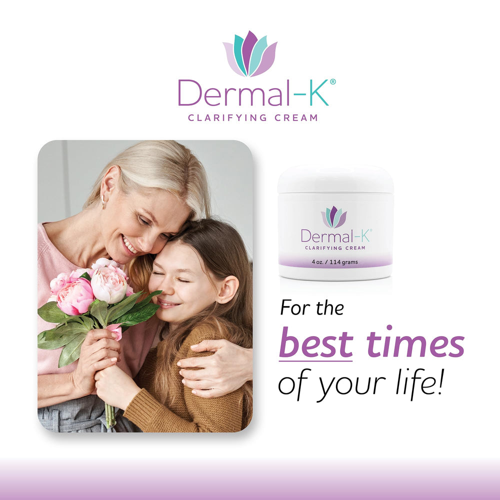 Dermal-K routine setup image encourages simple daily skincare steps