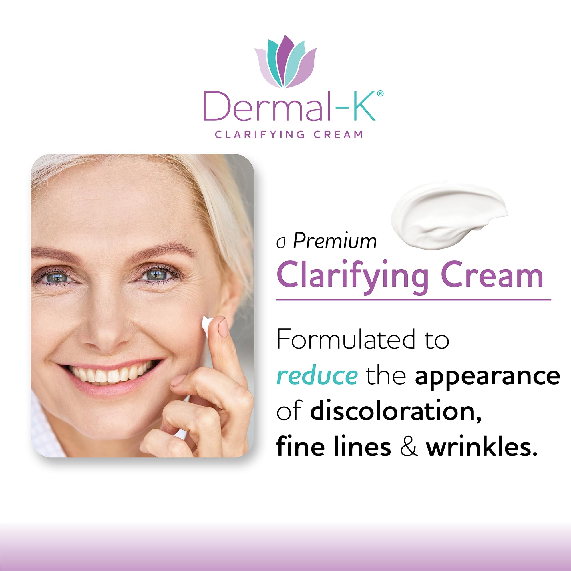 Dermal-K under-eye application demonstrates gentle care for puffiness and dark circles